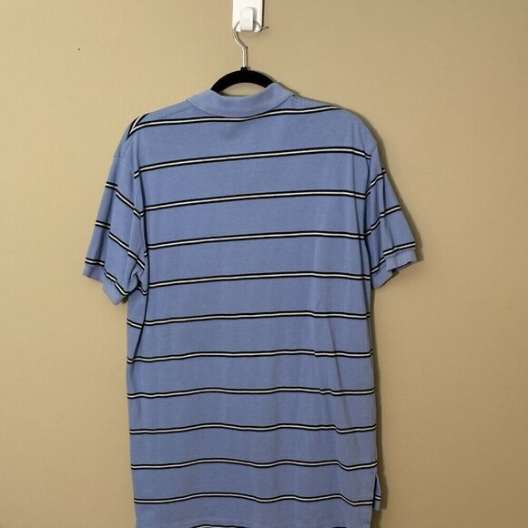 Polo by Ralph Lauren Short Sleeve Casual Shirt Blue/Navy/White Striped Men's M - Picture 11 of 11